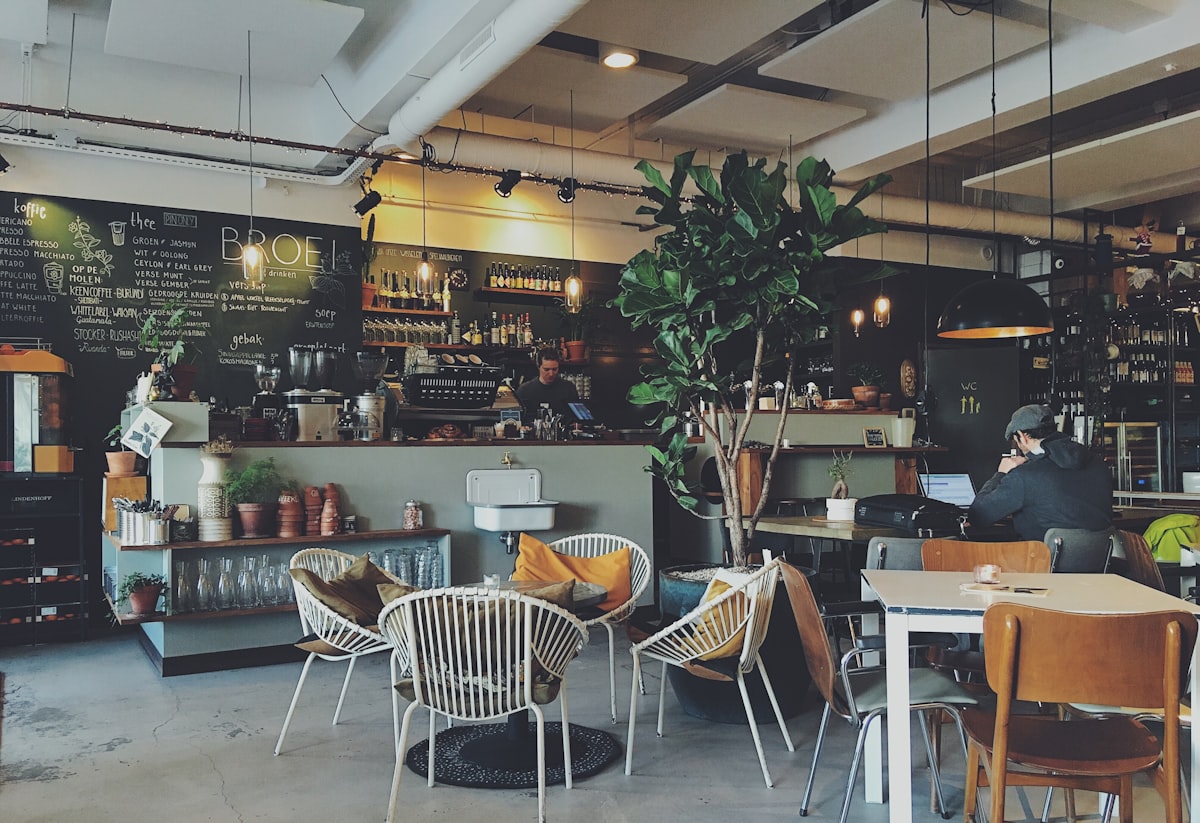 Dobový interiér Café Restaurant Planéta Levoča